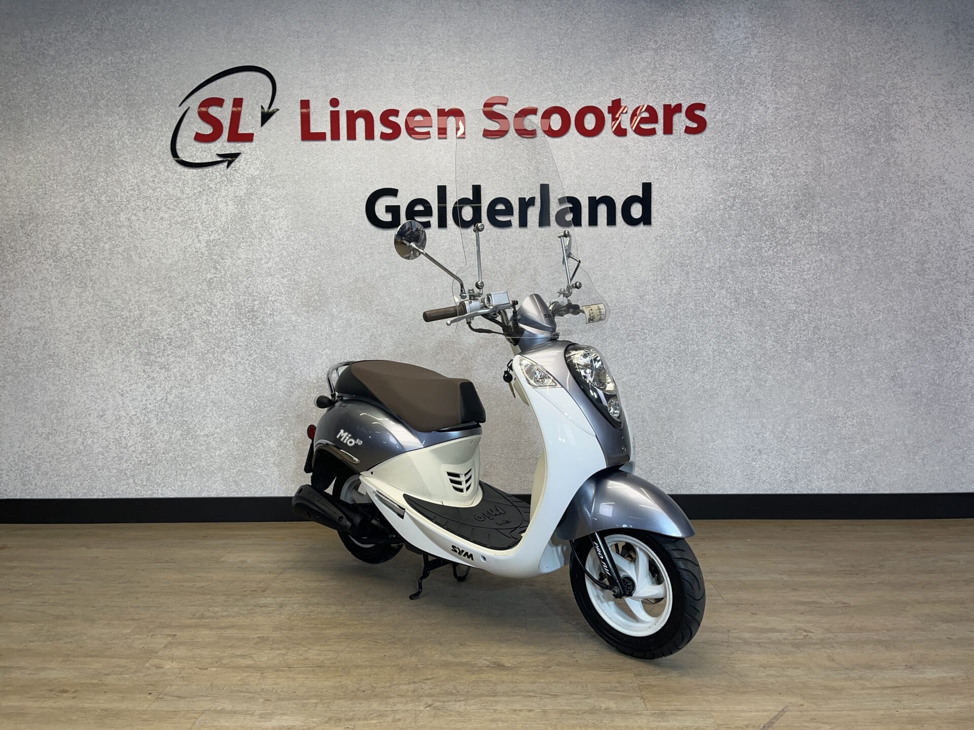 Sym Mio 25 km/h Wit/Blauw 2015