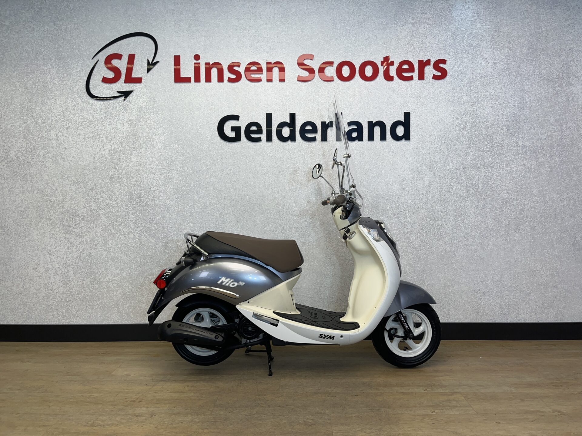 Sym Mio 25 km/h Wit/Blauw 2015 - Afbeelding 5