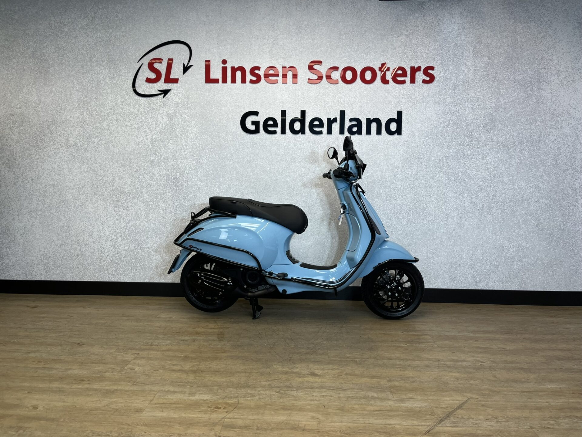 Vespa Sprint 45 km/h Custom Porsche Blue 2022 - Afbeelding 5