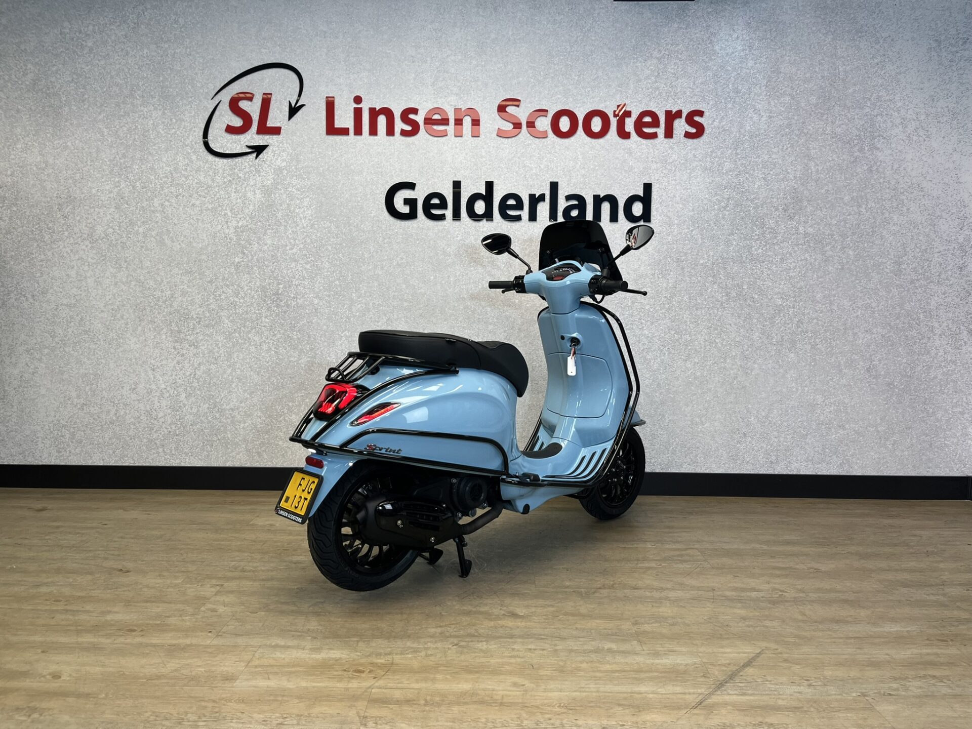 Vespa Sprint 45 km/h Custom Porsche Blue 2022 - Afbeelding 6